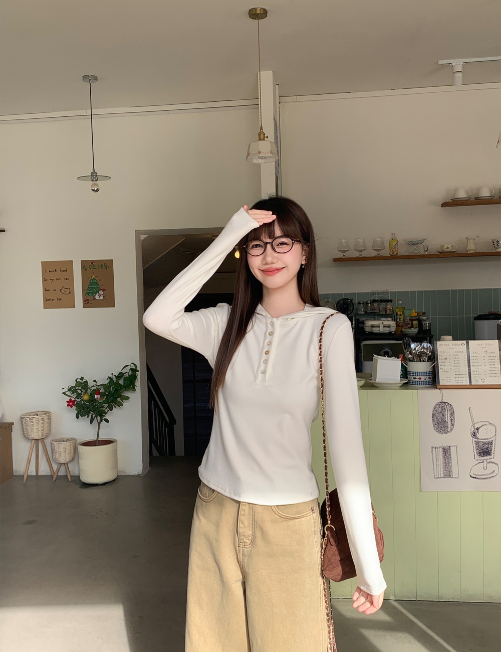 Inside the ride niche T-shirt long sleeve hat for women