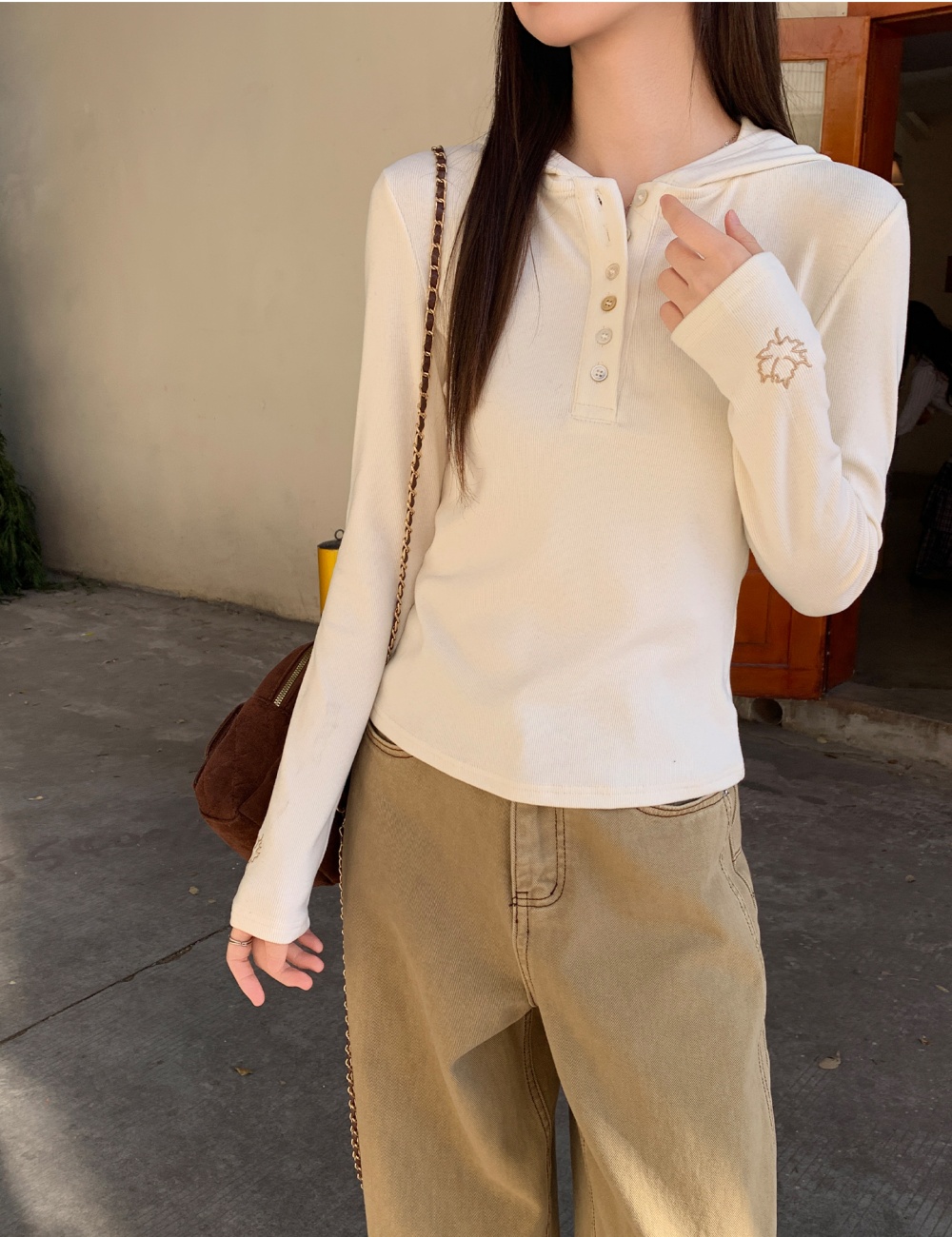 Inside the ride niche T-shirt long sleeve hat for women