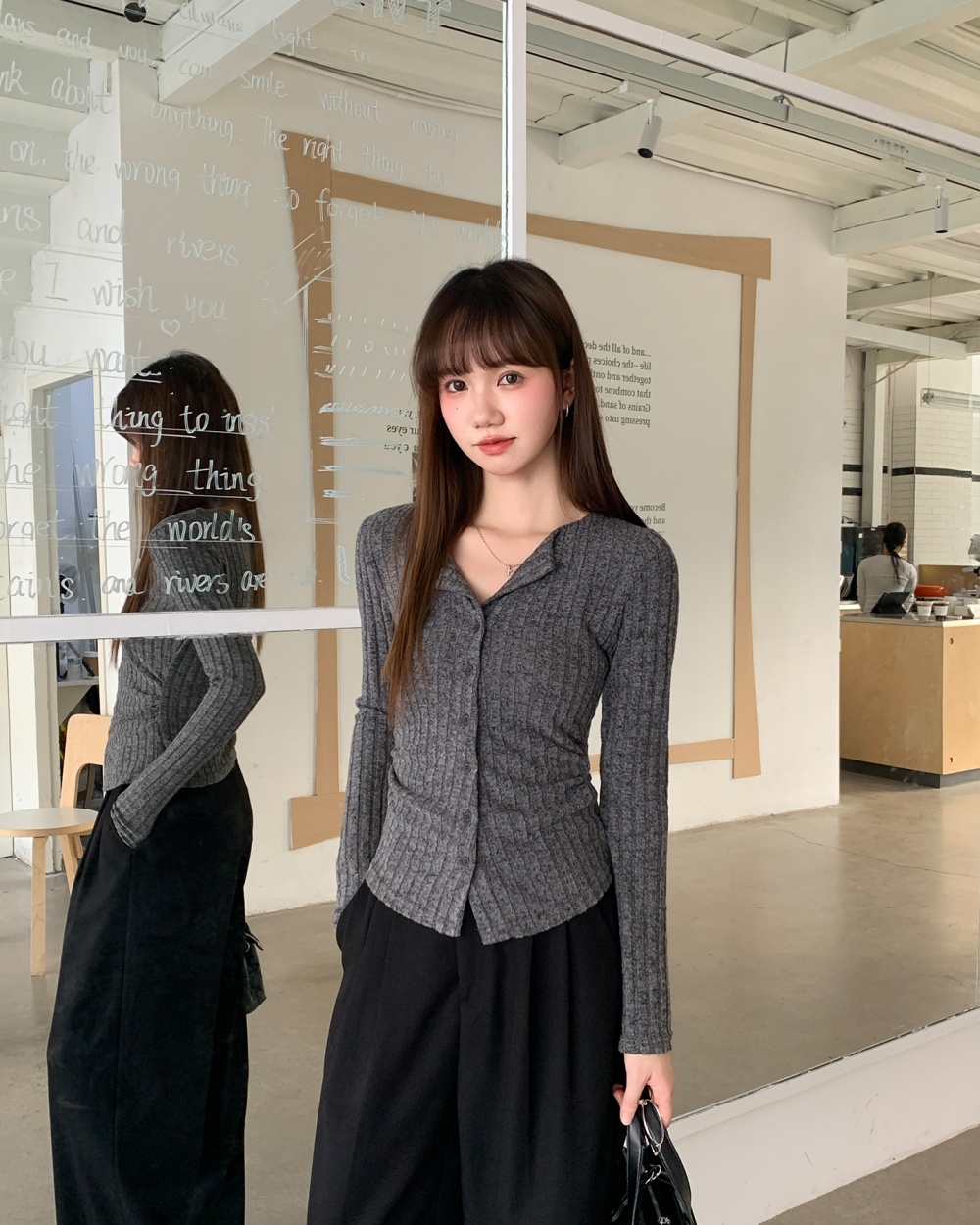 Pinched waist bottoming shirt spicegirl T-shirt