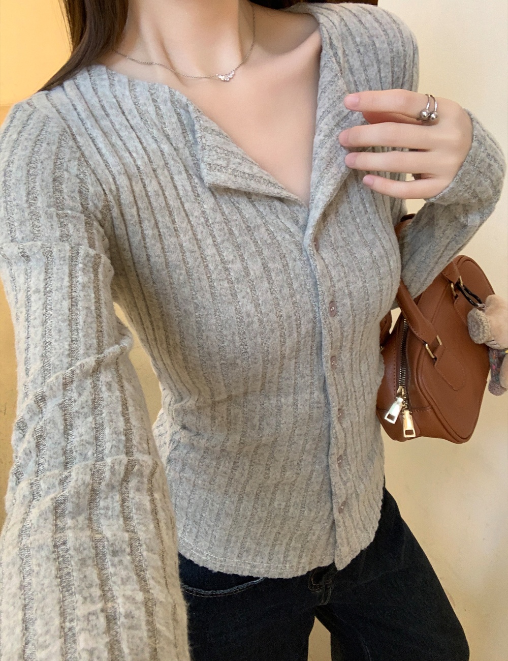 Pinched waist bottoming shirt spicegirl T-shirt