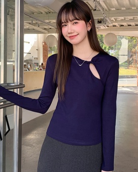 Autumn and winter long sleeve T-shirt sexy tops for women