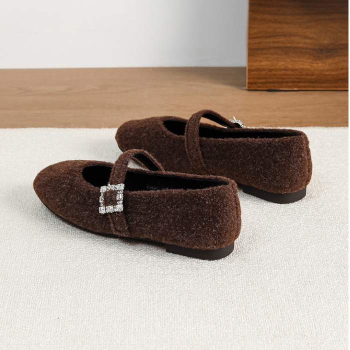 All-match autumn flattie low temperament shoes