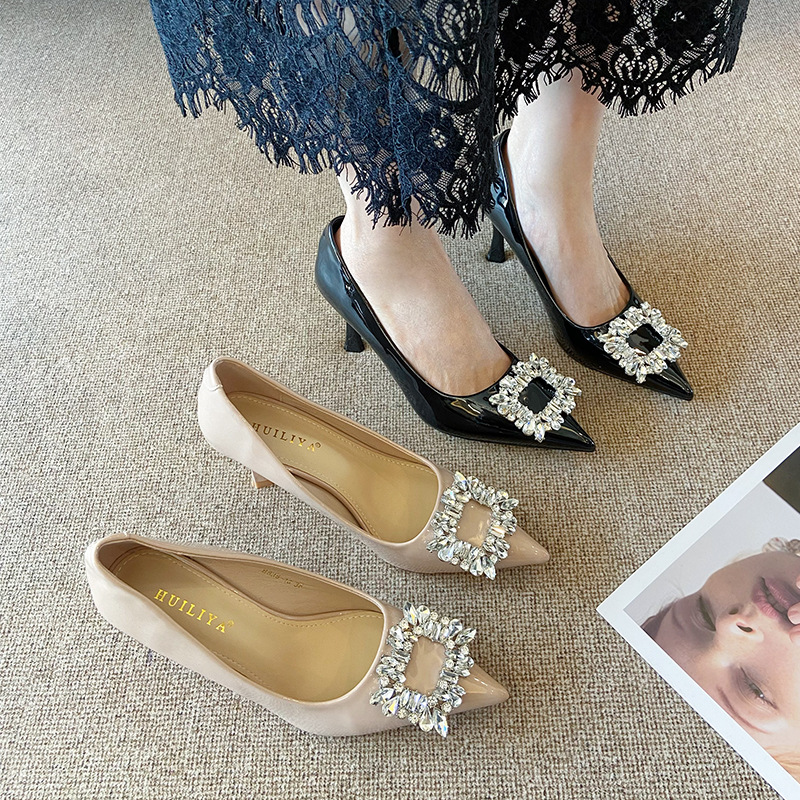 Enticement high-heeled shoes fine-root shoes for women