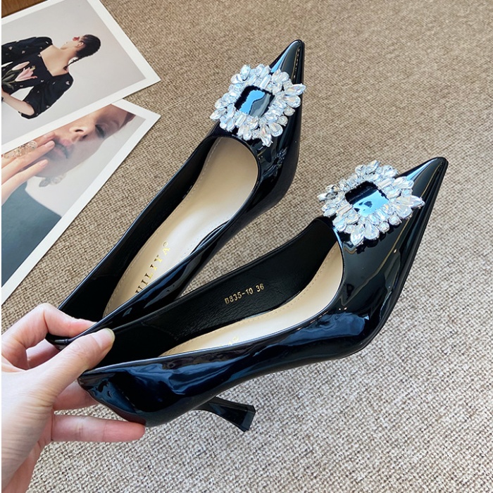 Enticement high-heeled shoes fine-root shoes for women