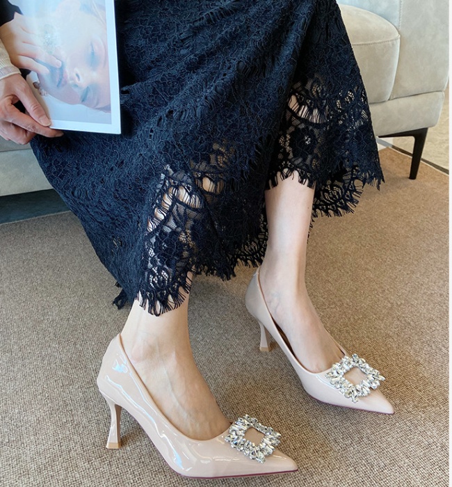 Enticement high-heeled shoes fine-root shoes for women