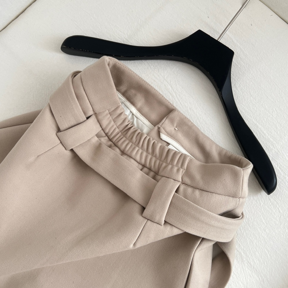 Pseudo-two knitted short skirt all-match tops 2pcs set