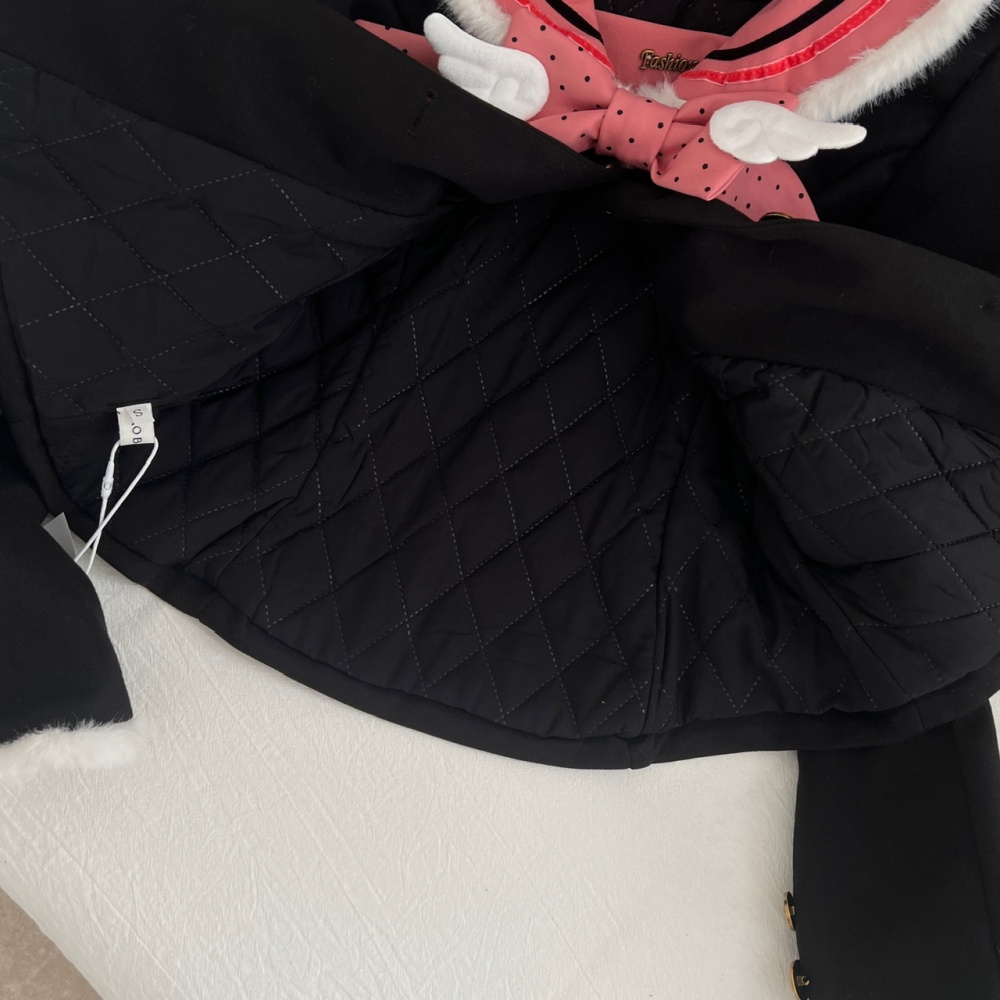 Thick plaid slim tops fashion pink skirt a set