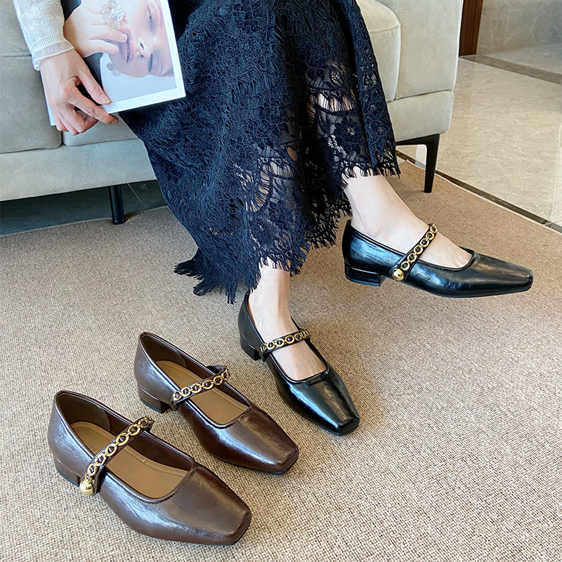 Autumn low France style shoes