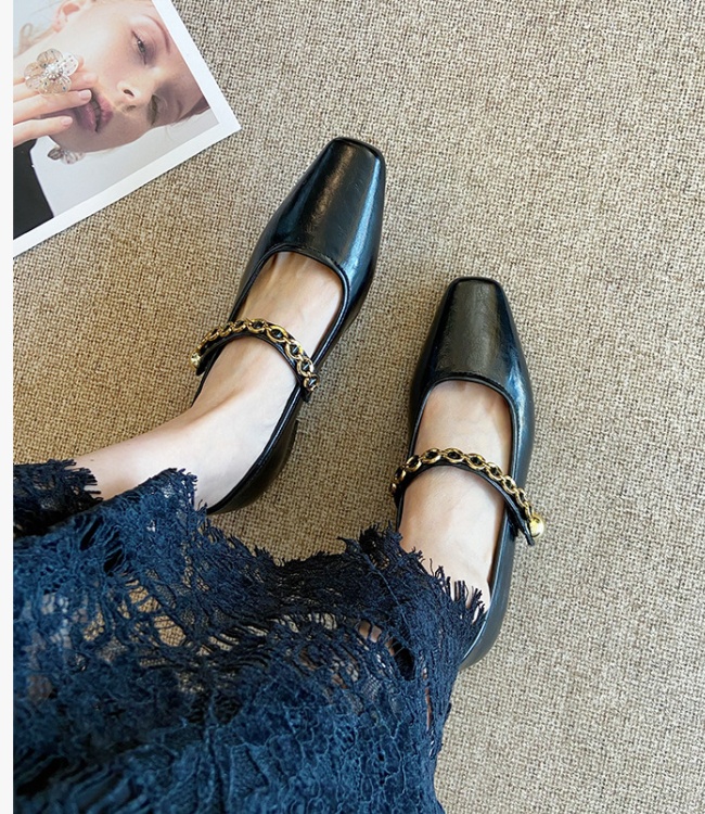 Autumn low France style shoes