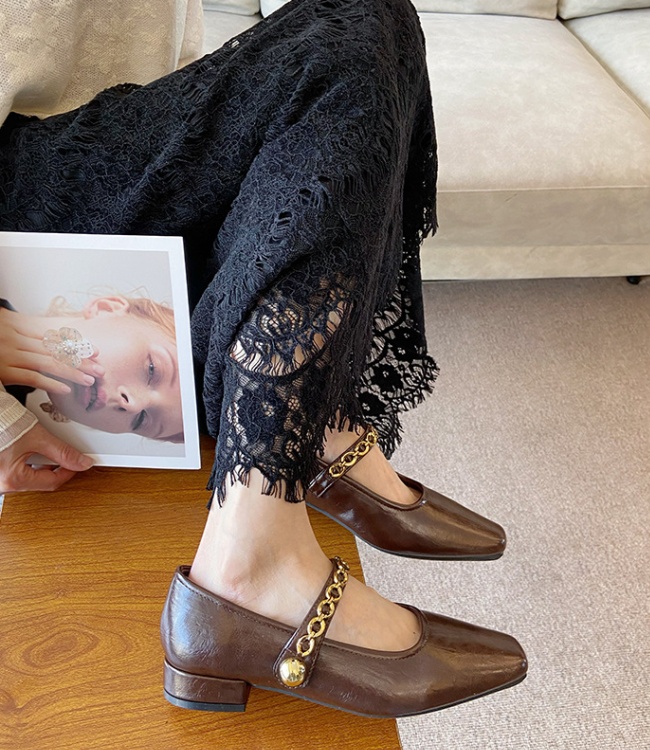 Autumn low France style shoes