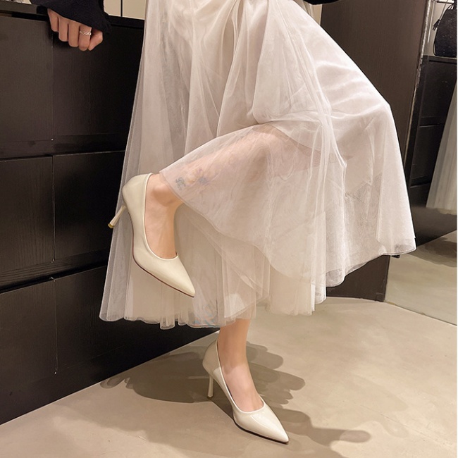 Fine-root high-heeled shoes France style shoes for women