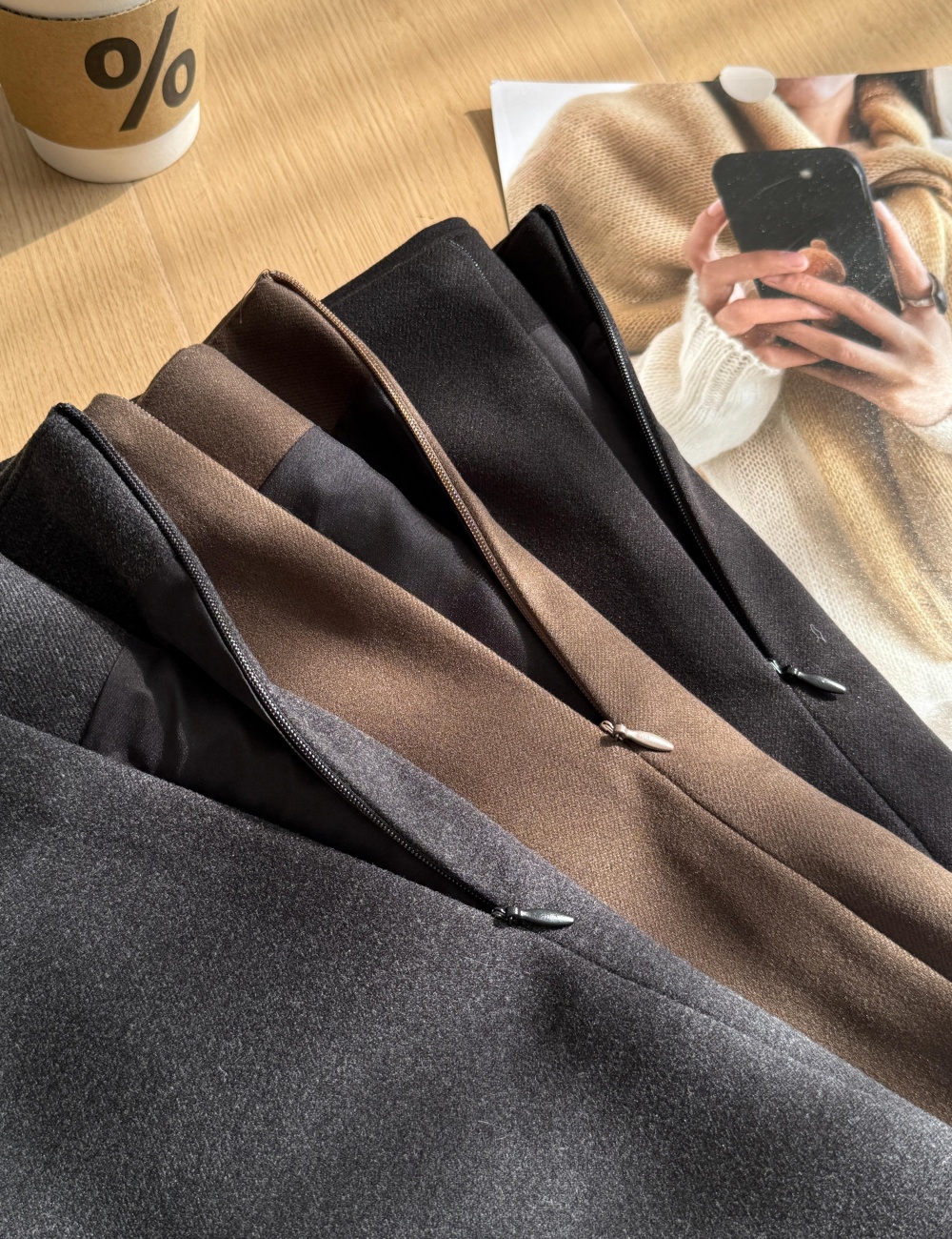 All-match short skirt woolen skirt for women