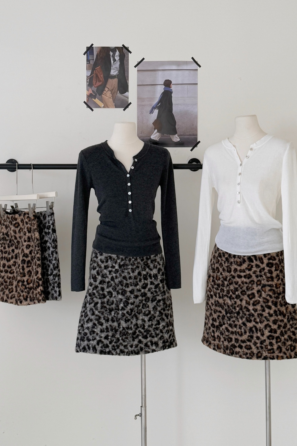 Autumn and winter slim skirt lambs wool short skirt for women