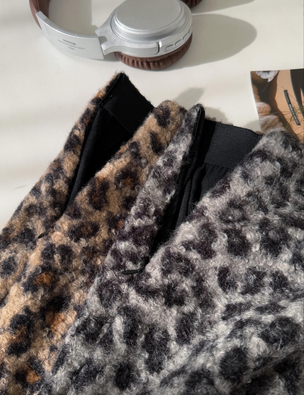 Autumn and winter slim skirt lambs wool short skirt for women