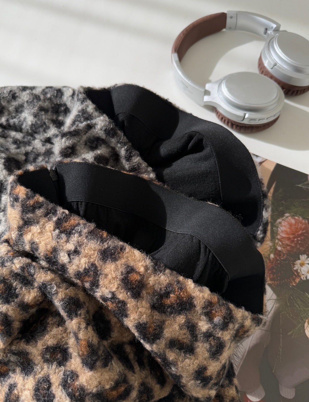 Autumn and winter slim skirt lambs wool short skirt for women