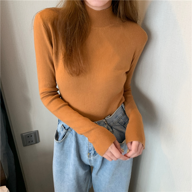 Western style tops bottoming shirt