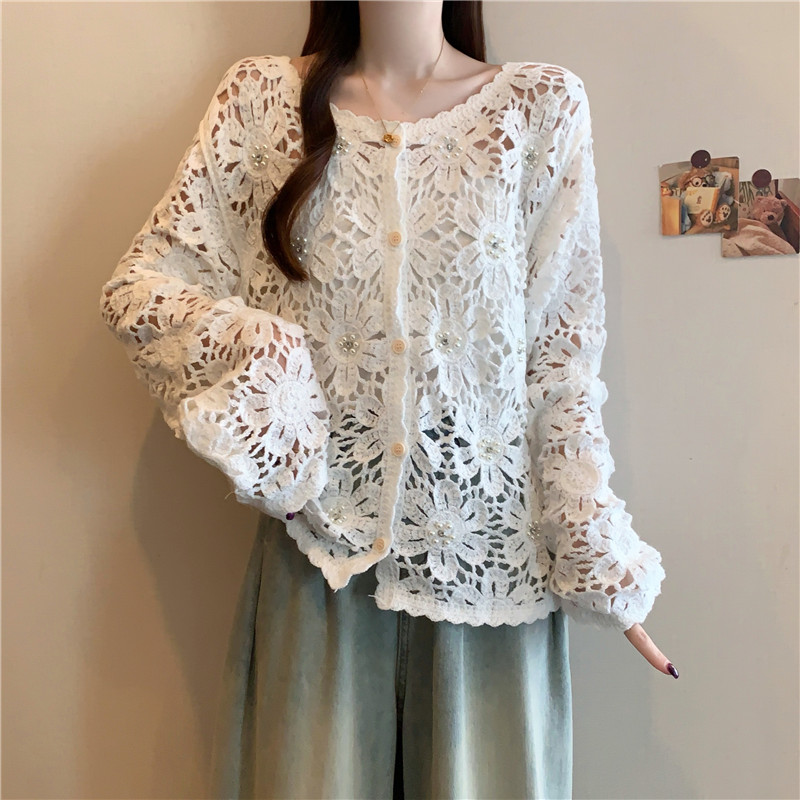 Long sleeve outside the ride smock large yard tops