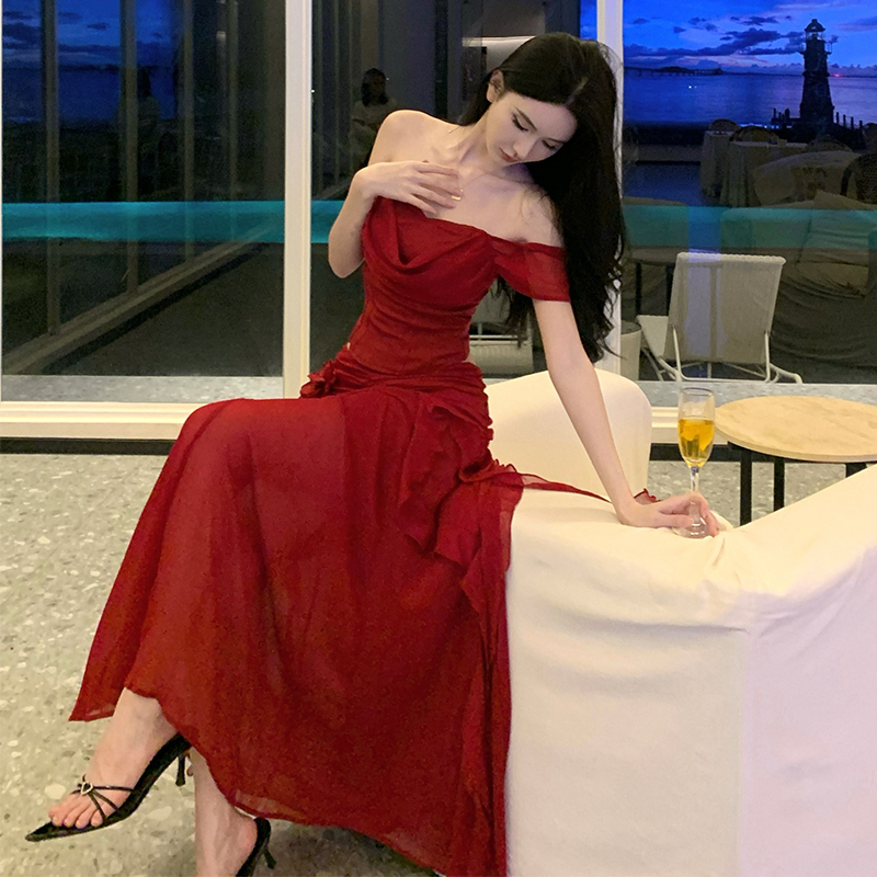 Irregular skirt long skirt 2pcs set