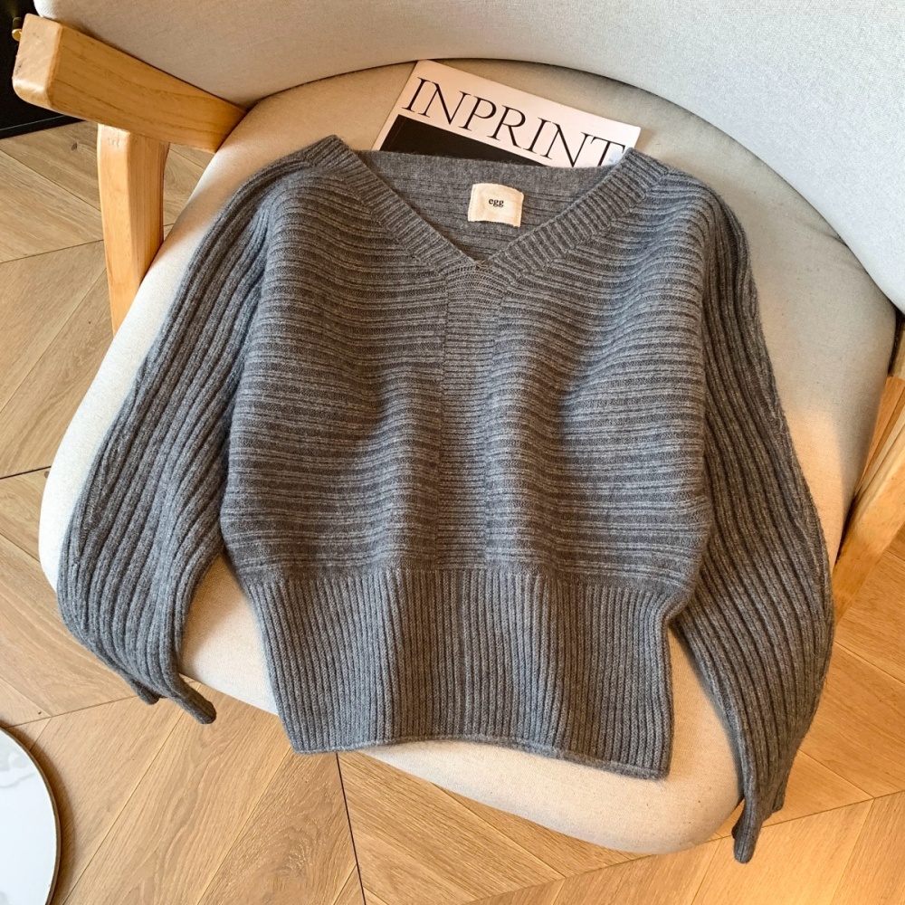 Korean style sweater tops for women