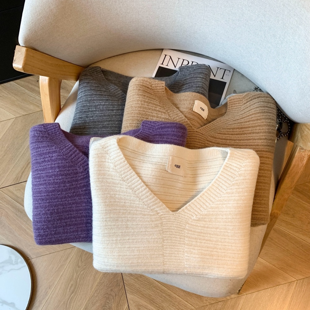 Korean style sweater tops for women