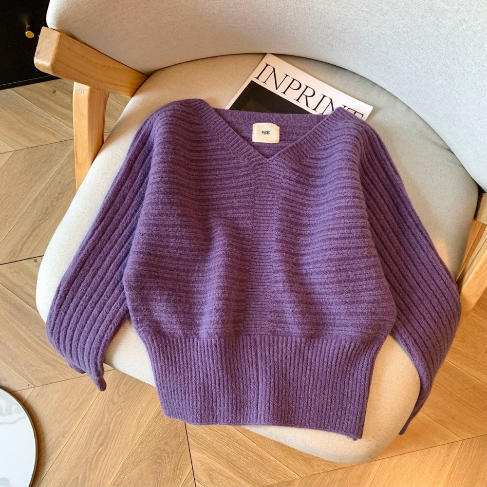 Korean style sweater tops for women