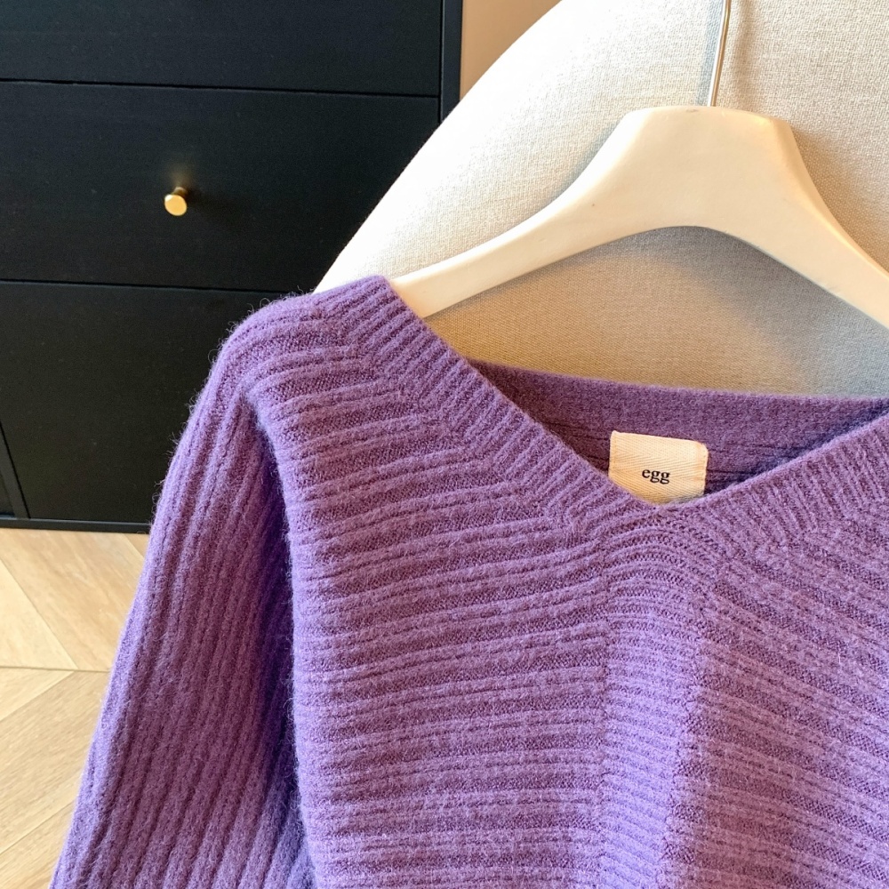 Korean style sweater tops for women