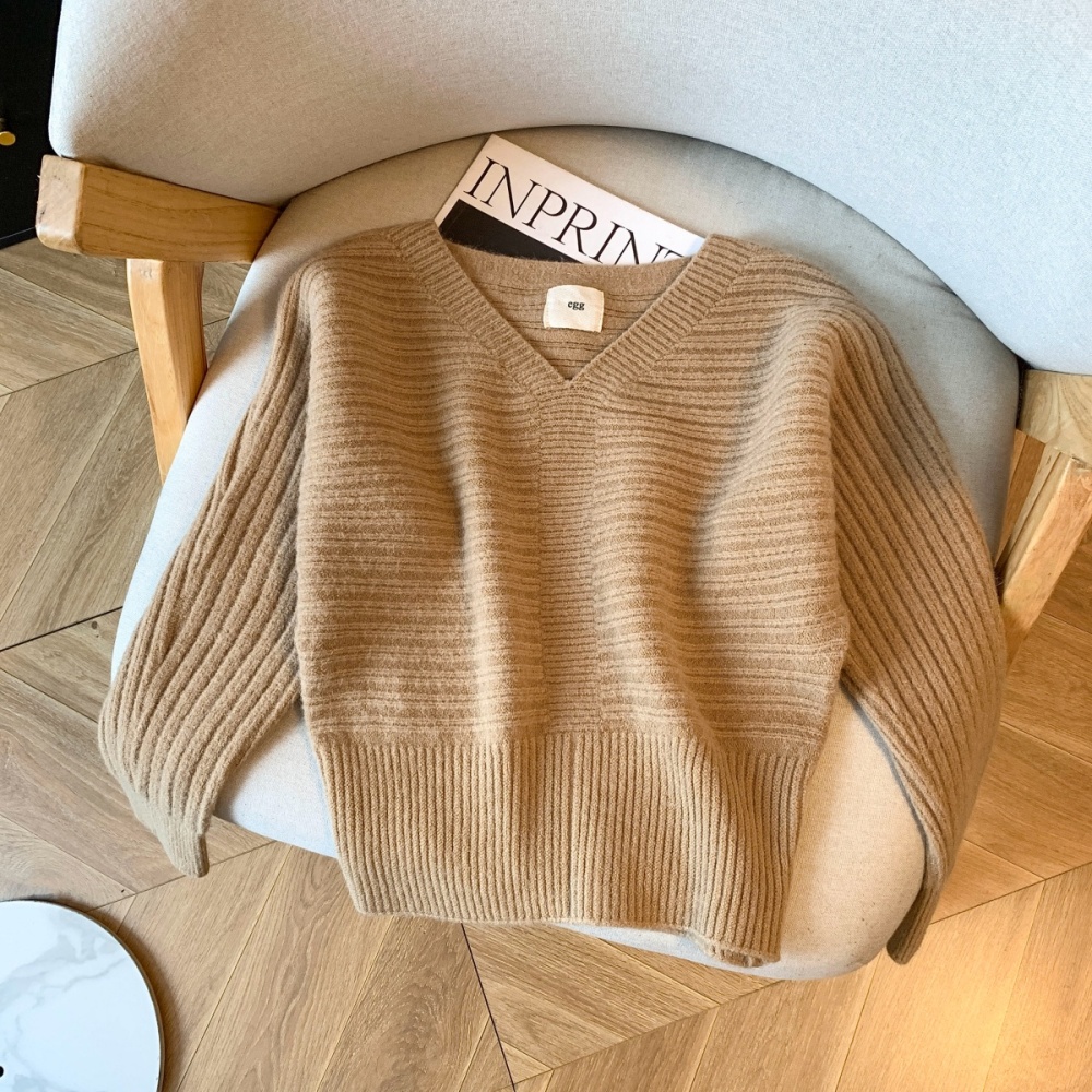 Korean style sweater tops for women