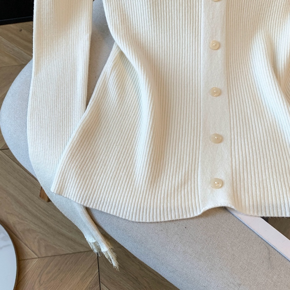 Unique tender lace sweater slim enticement splice tops