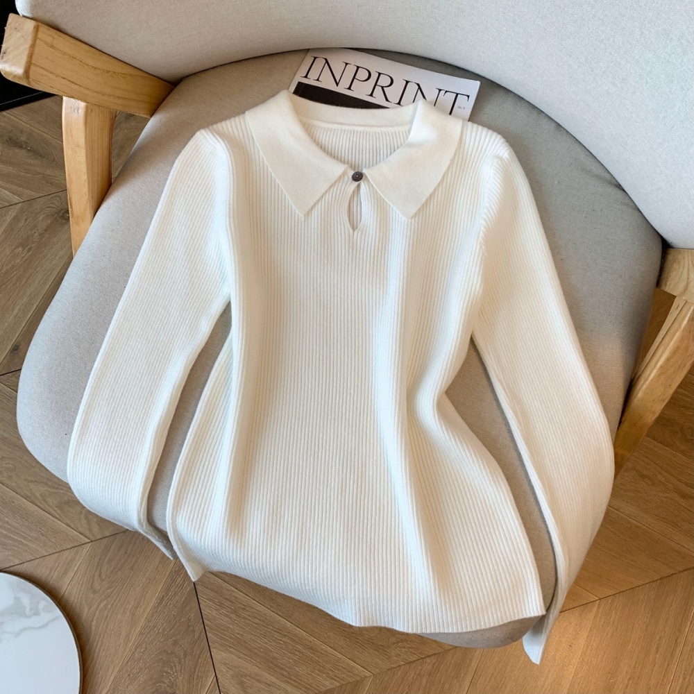 Korean style tops Western style bottoming shirt for women