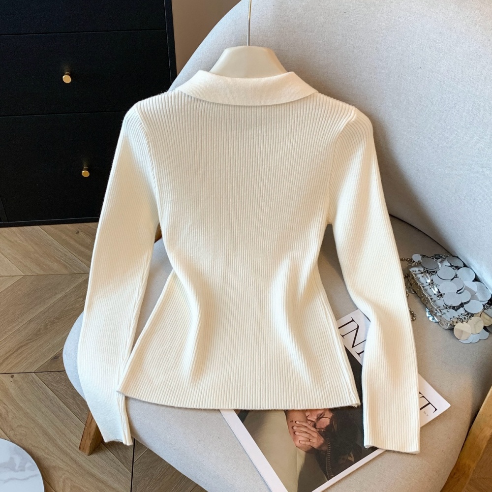 Korean style tops Western style bottoming shirt for women