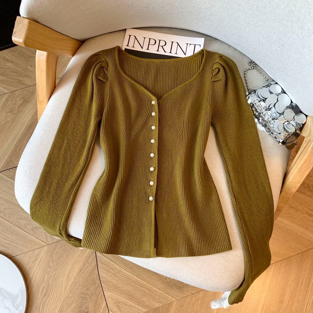 Splice slim sweater bottoming tops for women