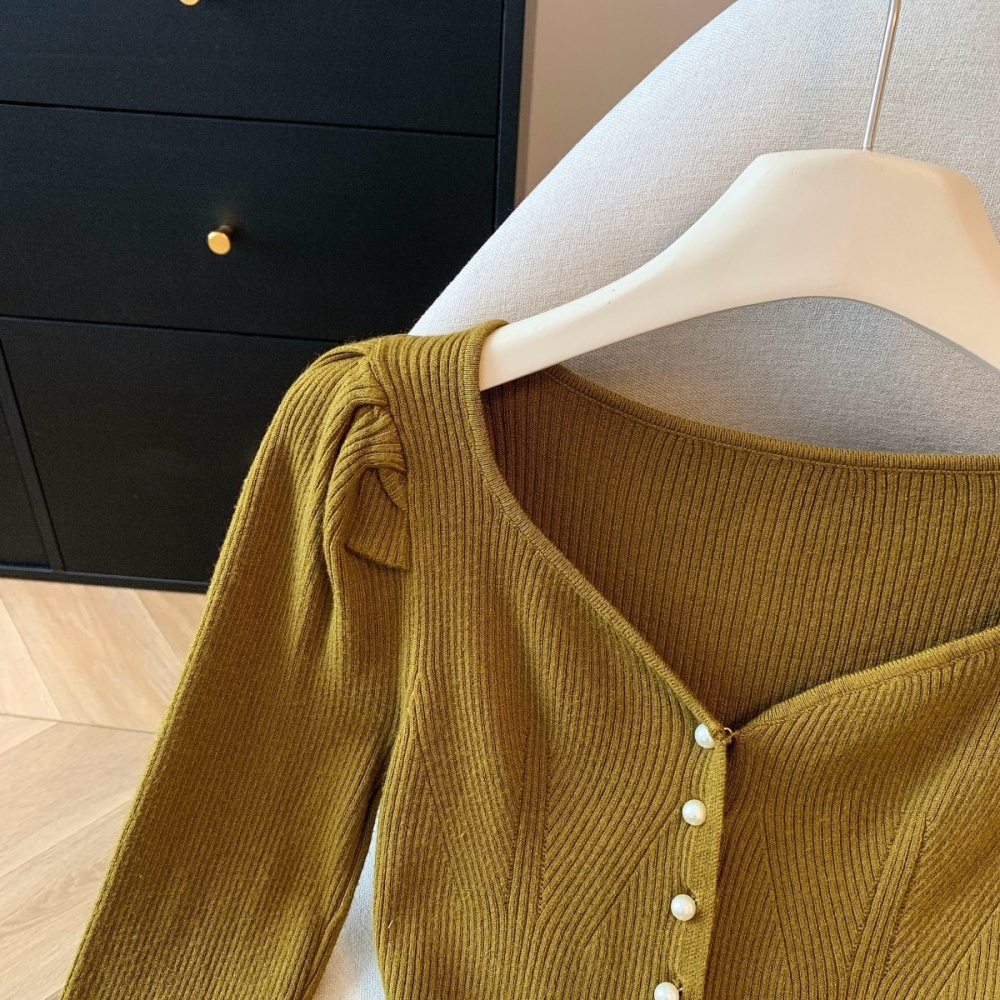 Splice slim sweater bottoming tops for women