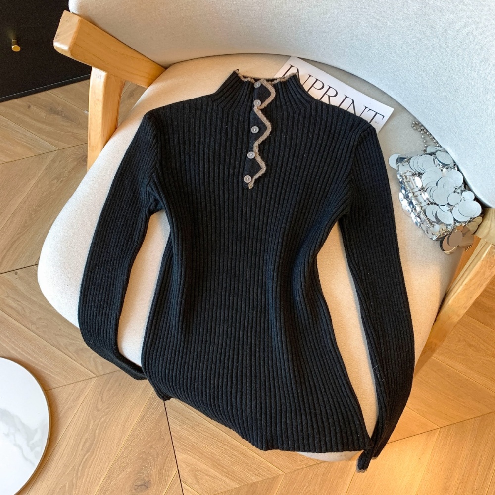 Niche thick bottoming shirt knitted winter sweater
