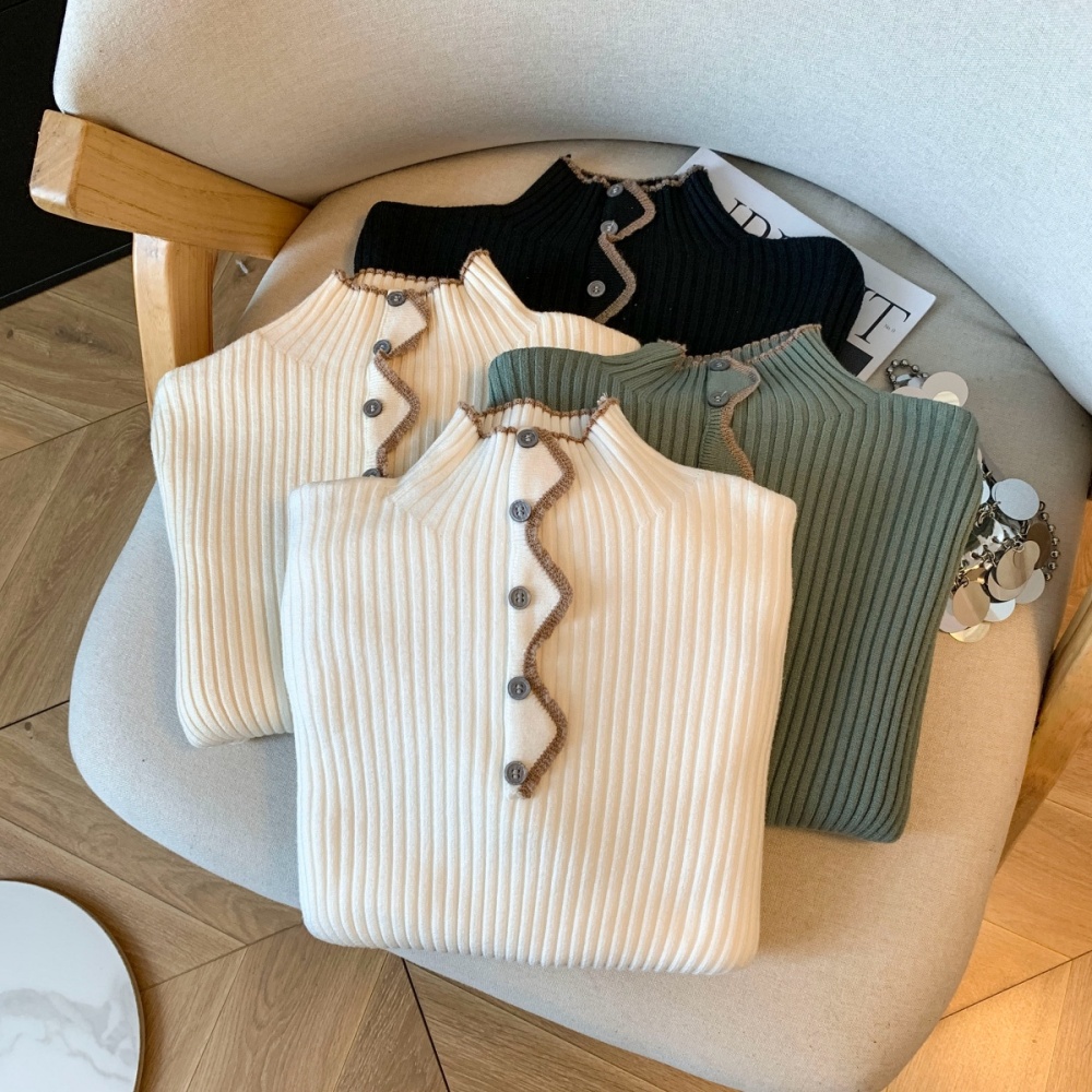 Niche thick bottoming shirt knitted winter sweater