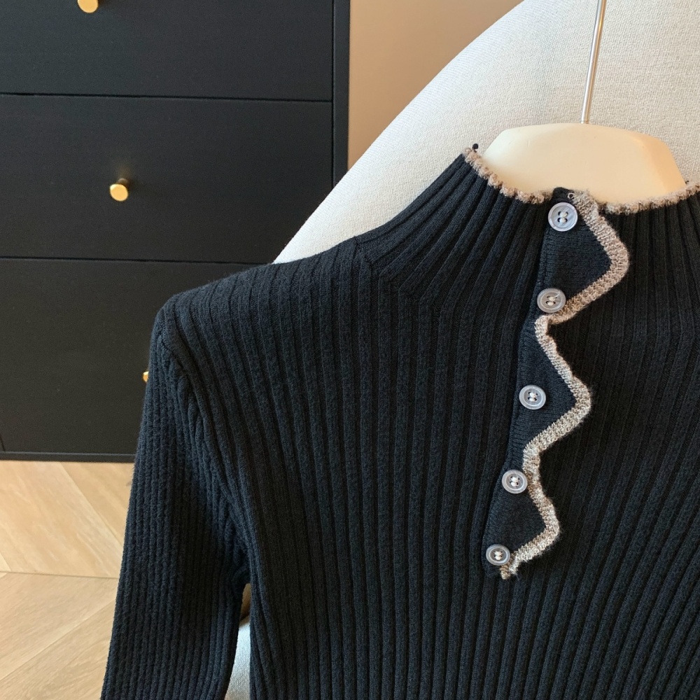 Niche thick bottoming shirt knitted winter sweater