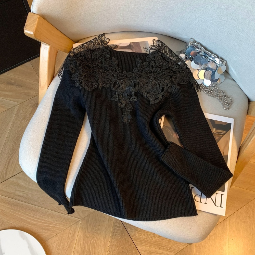 Splice temperament tender lace France style tops