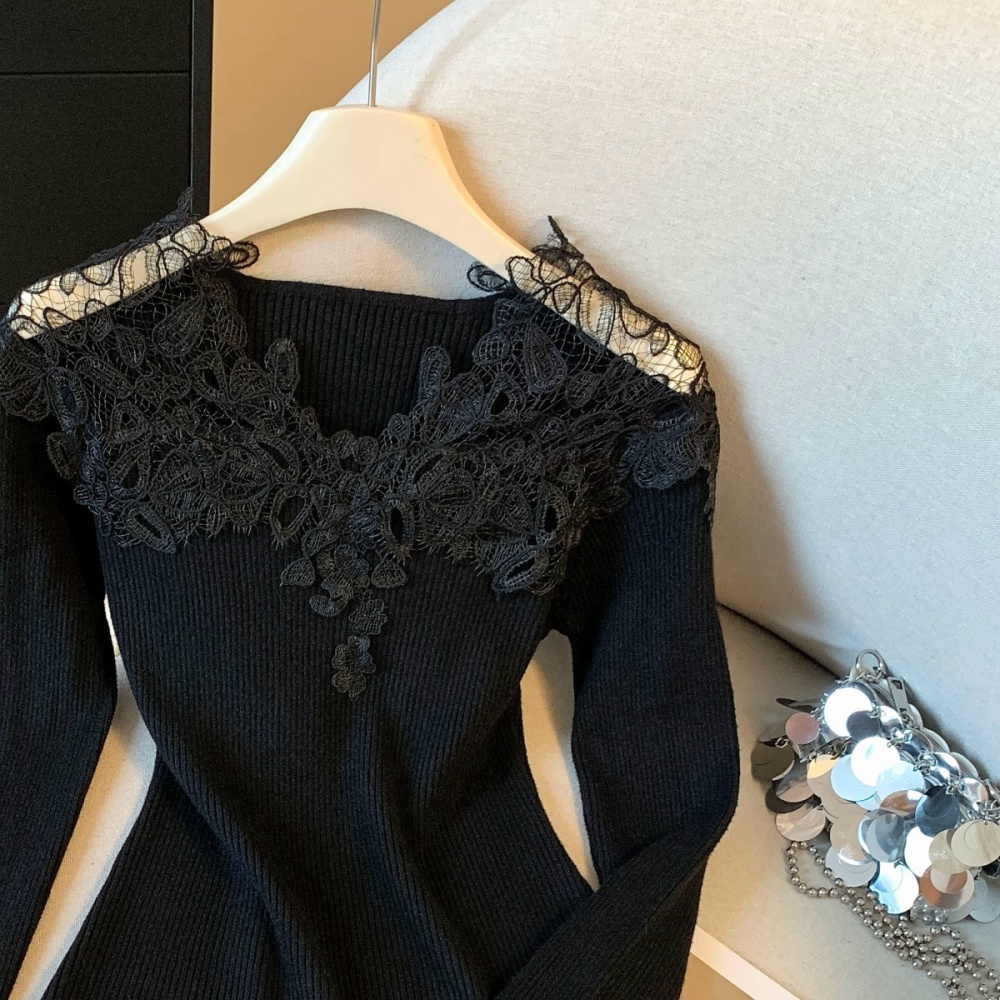 Splice temperament tender lace France style tops