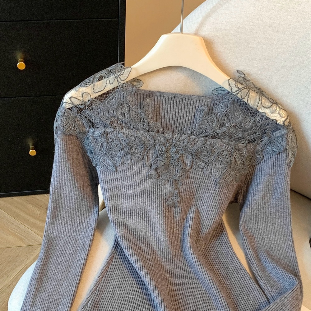 Splice temperament tender lace France style tops