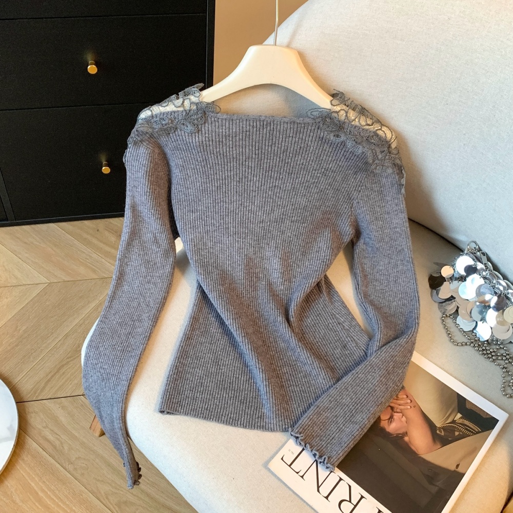 Splice temperament tender lace France style tops