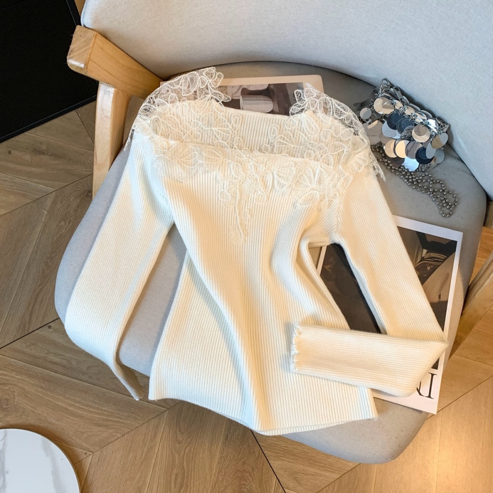 Splice temperament tender lace France style tops