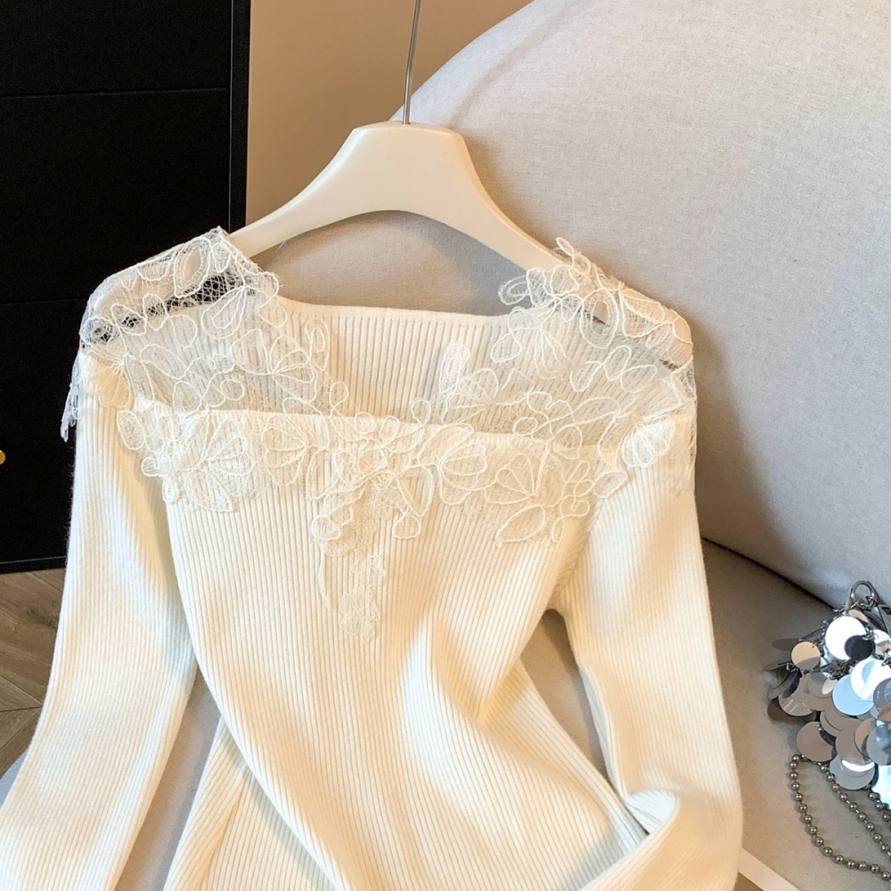 Splice temperament tender lace France style tops