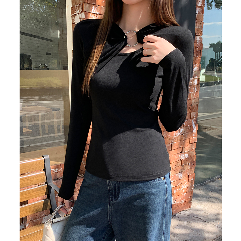 Niche bottoming shirt inside the ride T-shirt for women