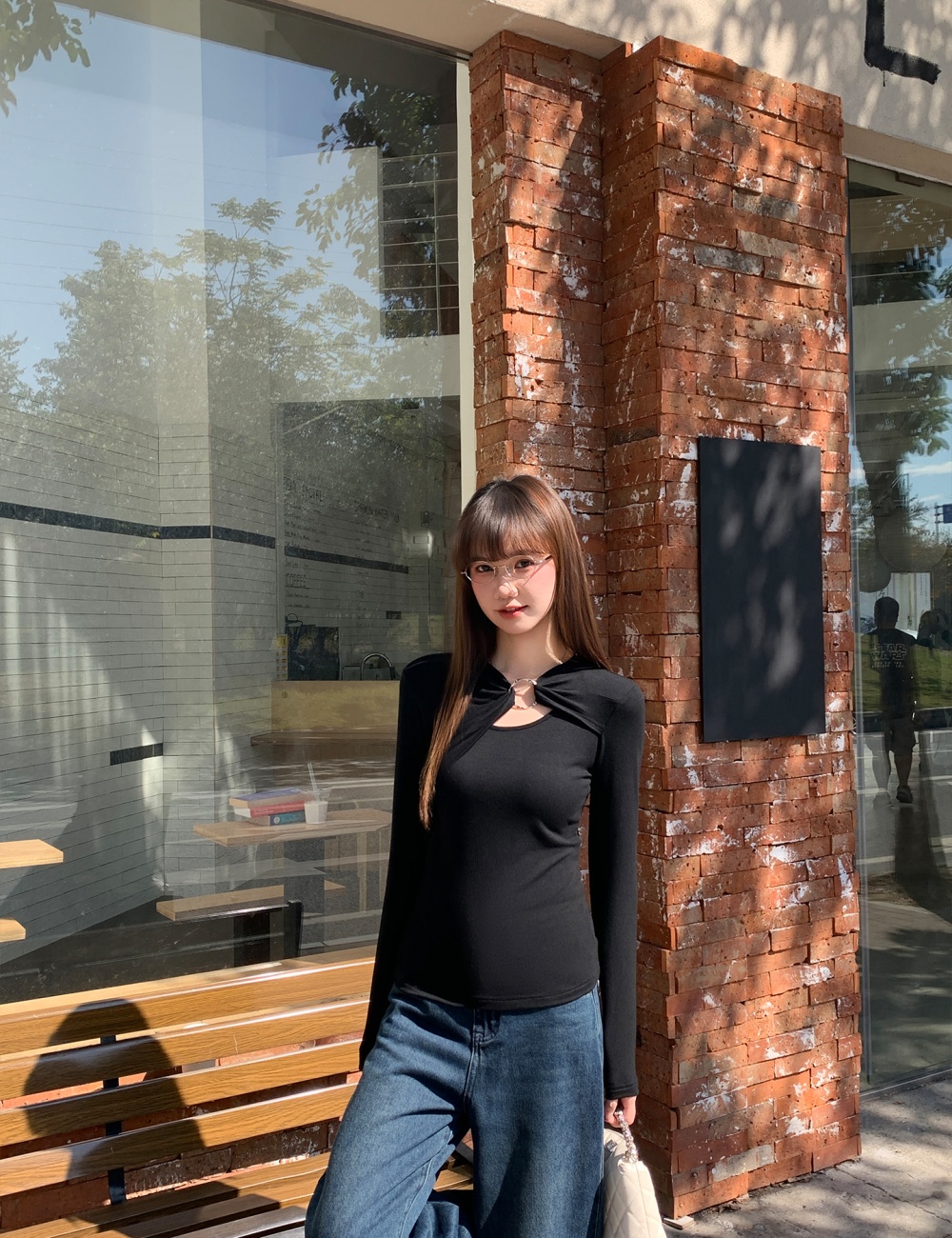 Niche bottoming shirt inside the ride T-shirt for women