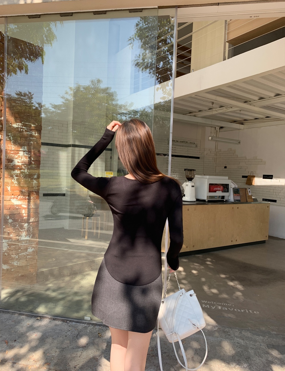 Slim plus velvet T-shirt autumn and winter V-neck bottoming shirt