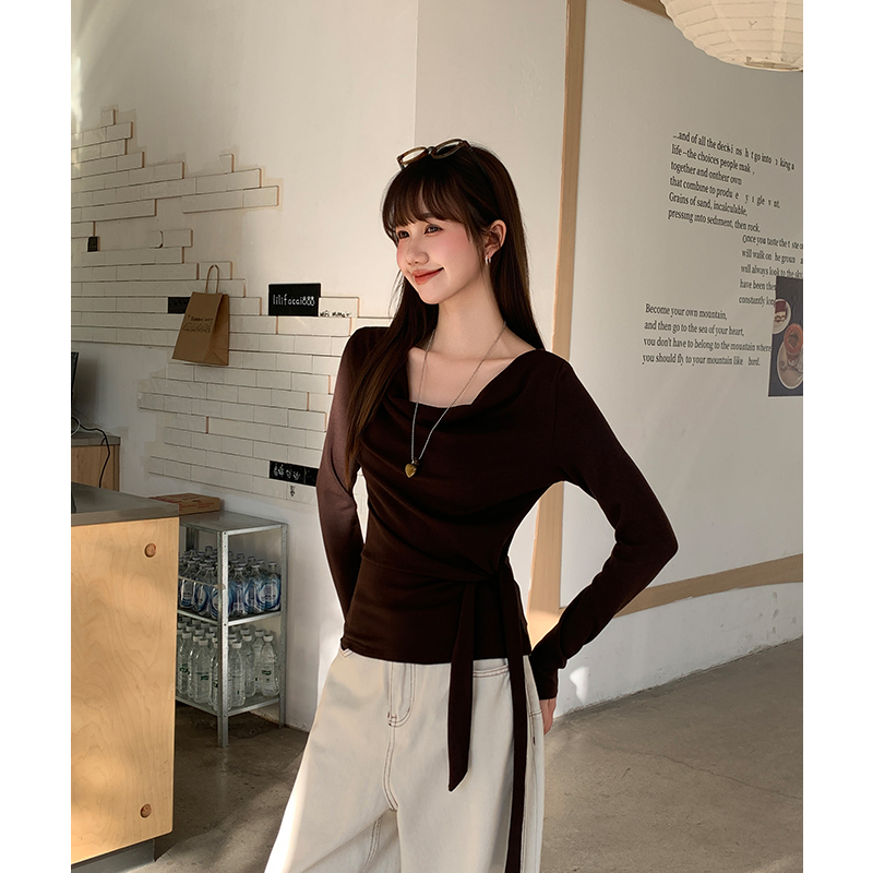 Unique inside the ride T-shirt long sleeve tops for women