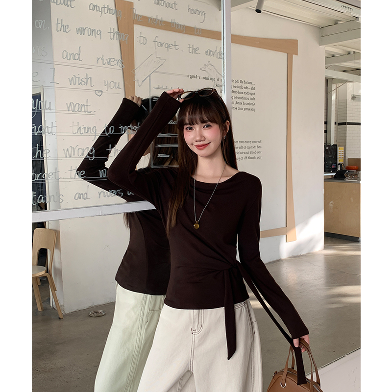 Unique inside the ride T-shirt long sleeve tops for women