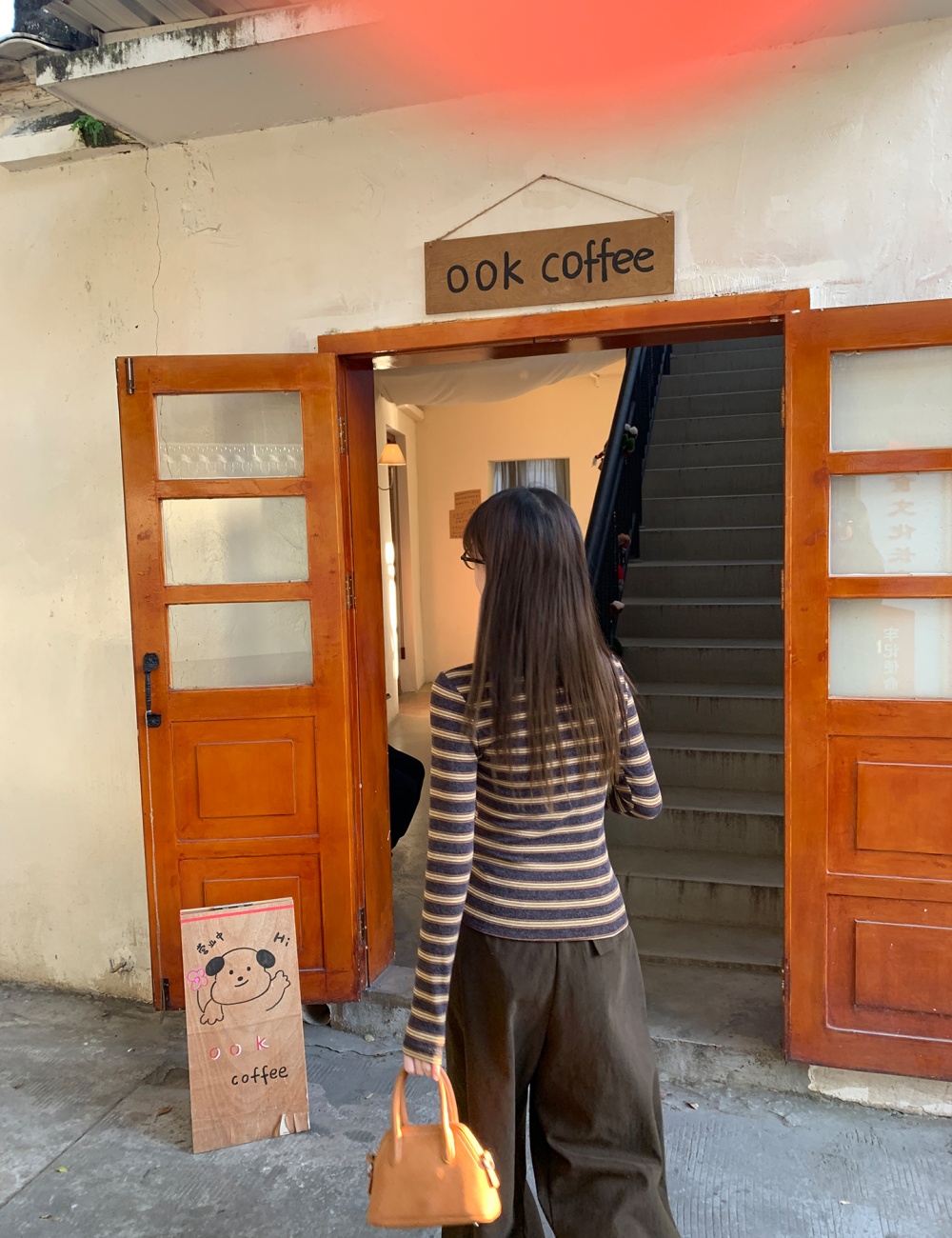 U-neck stripe bottoming shirt inside the ride slim tops