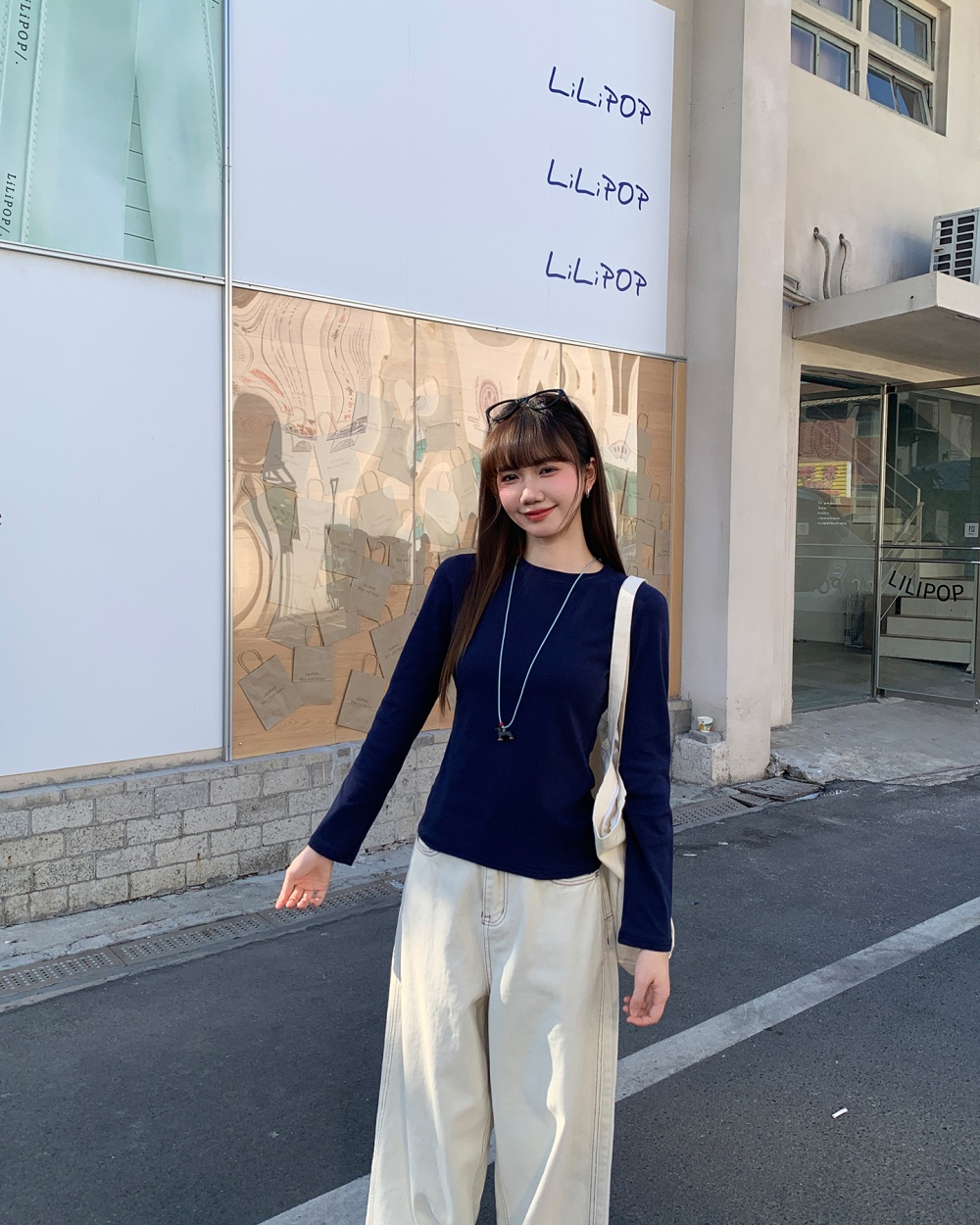 Pure Casual bottoming shirt simple basis tops for women