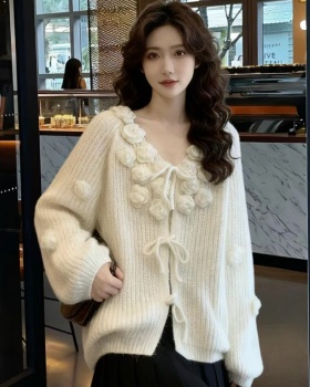 Stereoscopic sweater chanelstyle cardigan for women