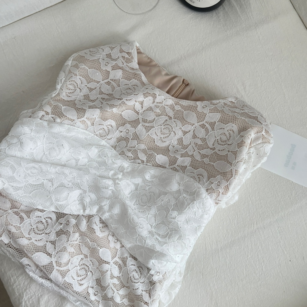 Slim package hip flowers long sleeve sexy hollow dress